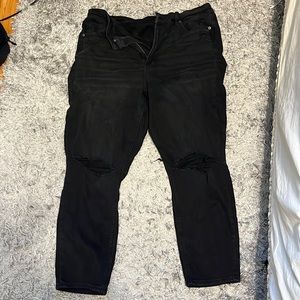 AE Black Mom Jeans